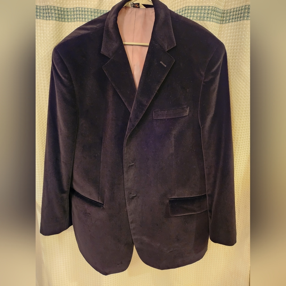 Wilke Rodriguez vintage velvet/cotton dinner coat/jacket